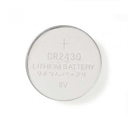 Lithium-Knoopcelbatterij CR2430 | 3 V DC | 5-Blister | Zilver