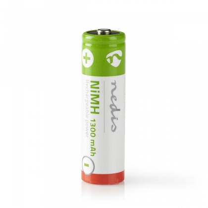 Oplaadbare NiMH batterij AA | 1,2 V | 1300 mAh | 4 stuks | Blister