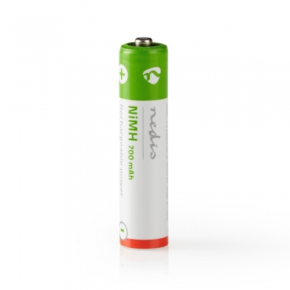 Oplaadbare NiMH-Batterij AAA | 1.2 V DC | 700 mAh | Voorgeladen | 2-Blister