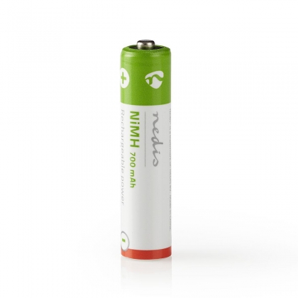 Oplaadbare NiMH batterij AAA | 1,2 V | 700 mAh | 4 stuks | Blister