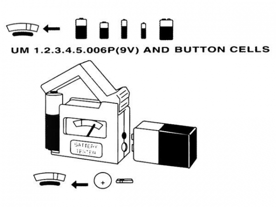 BATTERIJTESTER IN ZAKFORMAAT