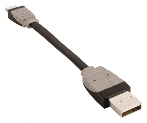 Data en Oplaadkabel Apple Lightning - USB A Male 0.10 m Zwart