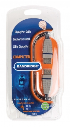 DisplayPort Kabel DisplayPort Male - DisplayPort Male 3.00 m Blauw