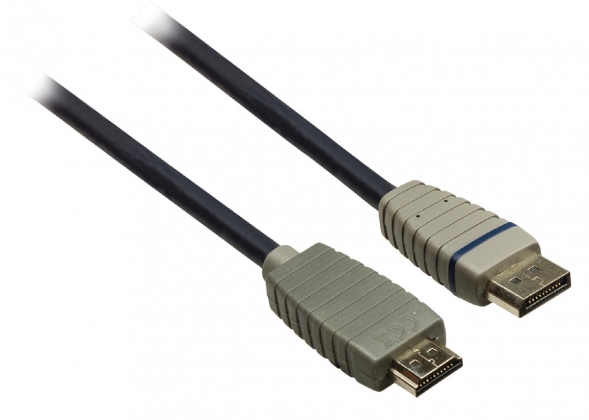 DisplayPort Kabel DisplayPort Male - HDMI-Connector 3.00 m Blauw