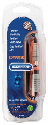 FireWire 400 Kabel FireWire 6-Pins Male - FireWire 9-Pins Male 2.00 m Blauw