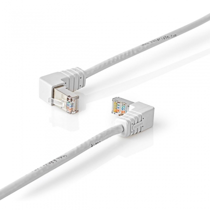 CAT6 F/UTP-netwerkkabel | RJ45 Male - RJ45 Male haaks | 5,00 m | Wit