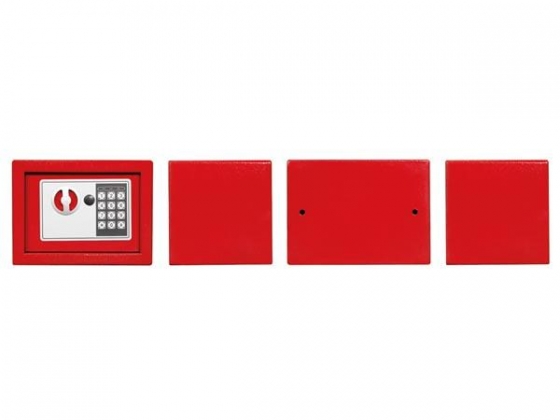 ELEKTRONISCHE KLUIS - 23 x 17 x 17 cm - ROOD