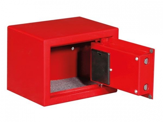 ELEKTRONISCHE KLUIS - 23 x 17 x 17 cm - ROOD