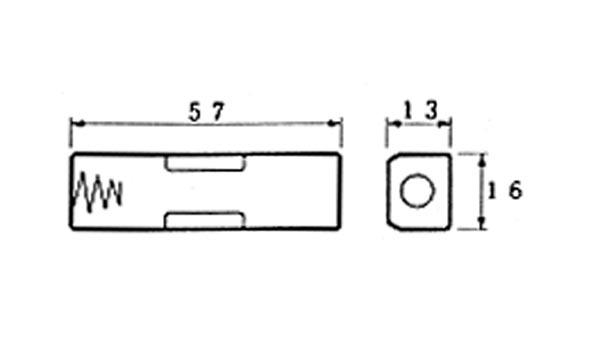 BATTERIJHOUDER VOOR 1 x AA-CEL (MET SOLDEERLIPPEN)