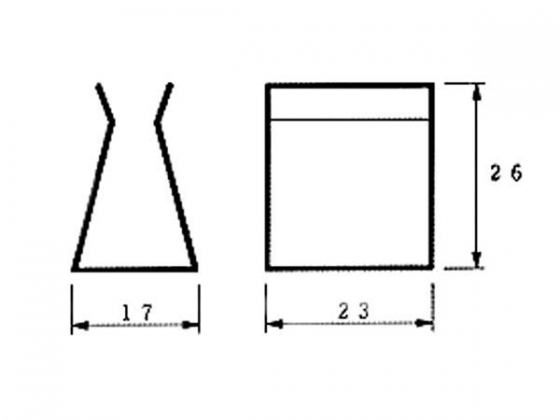 BATTERIJHOUDER VOOR 1 x 9V-CEL