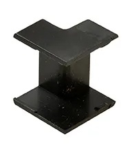 BINNENHOEKSTUK TBV VELTKAMP PLAKGOOT ZWART 20x10MM