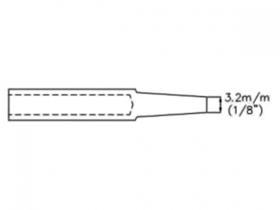 SOLDEERPUNT - BEITELVORM - 3.2 mm (1/8")