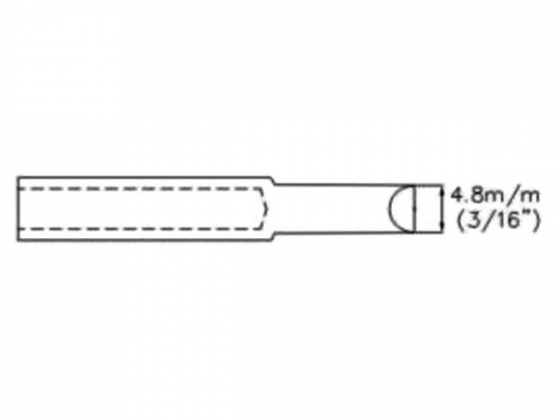 SOLDEERPUNT - BEITELVORM - 4.8 mm (3/16")