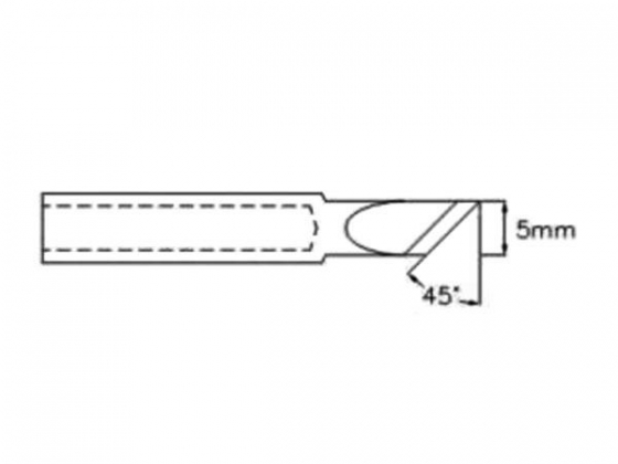 SMD-SOLDEERPUNT - MESPUNT 45° - 5 mm