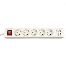 Tafelcontactdoos met 2 USB poorten
