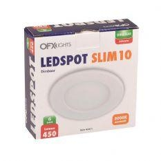 LED slim-downlight 6W 3000K dimbaar - 10cm