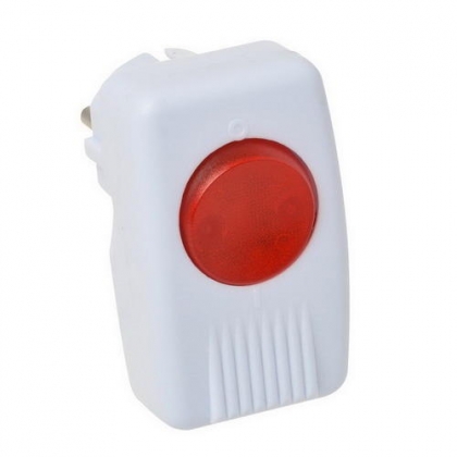 Stekkerschakelaar met randaarde + controle lampje