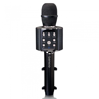 Bluetooth® karaokemicrofoon met luidspreker & verlichting Zwart
