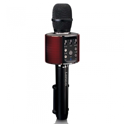 Bluetooth® karaokemicrofoon met luidspreker & verlichting Zwart