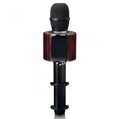 Bluetooth® karaokemicrofoon met luidspreker & verlichting Zwart