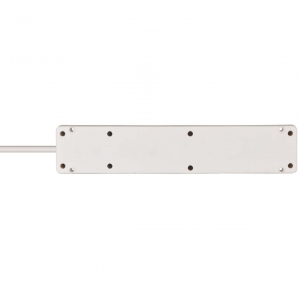 Bremounta stekkerdoos 4-voudig (meervoudige stekkerdoos met 90 graden stekkerdozen, stekkerdoos met montagemogelijkheid en 1,5 m kabel) wit TYPE F