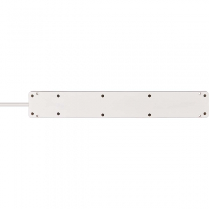 Bremounta stekkerdoos 6-voudig (meervoudige stekkerdoos met 90 graden stekkerdozen, stekkerdoos met montagemogelijkheid en 3 m kabel) wit TYPE F
