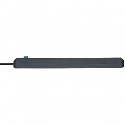 Secure-Tec, stekkerdoos 6-voudig met overspanningsbeveiliging en Main-Follow-functie (3m kabel en schakelaar)