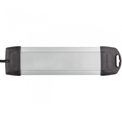 Stekkerdoos Premium-Alu-Line 4-voudig 1.80 m Aluminium/Zwart - Geaard TYPE F