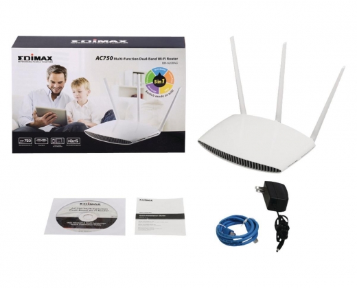 Draadloze Router N750 2.4/5 GHz (Dual Band) 10/100 Mbit Wit