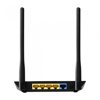 4-in-1 N300 Wi-Fi Router, Access Point, Range Extender, Wi-Fi Bridge & WISP Zwart