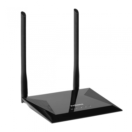 4-in-1 N300 Wi-Fi Router, Access Point, Range Extender, Wi-Fi Bridge & WISP Zwart