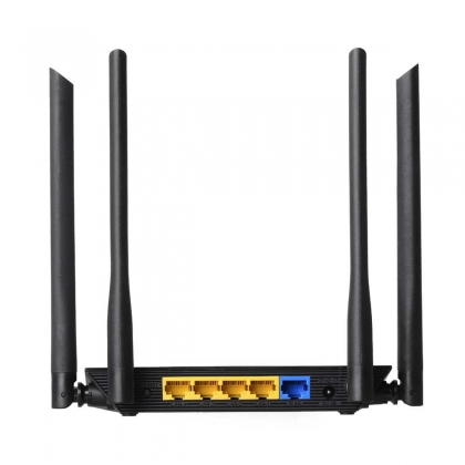 Draadloze Router AC1200 2.4/5 GHz (Dual Band) 10/100 Mbit Zwart