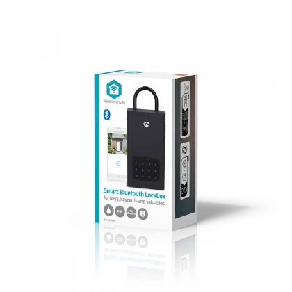 SmartLife-sleutelkast | Sleutelkluis | Bluetooth® | Buitenshuis | Sleutelslot | IPX5 | Zwart