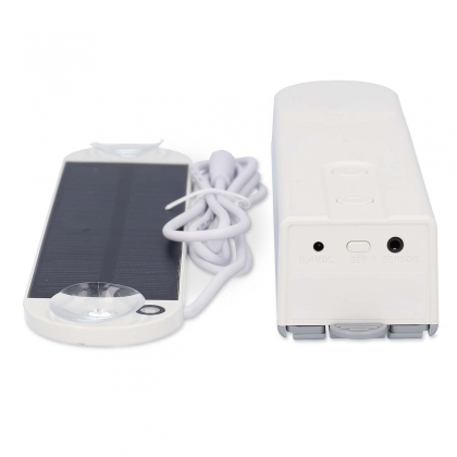 SmartLife Gordijnrobot | Kabelsysteem | Paneelgordijnen / Rolgordijnen / Vouwgordijnen | Netvoeding / Solar Powered | 2000 mAh | Bluetooth® | Wit