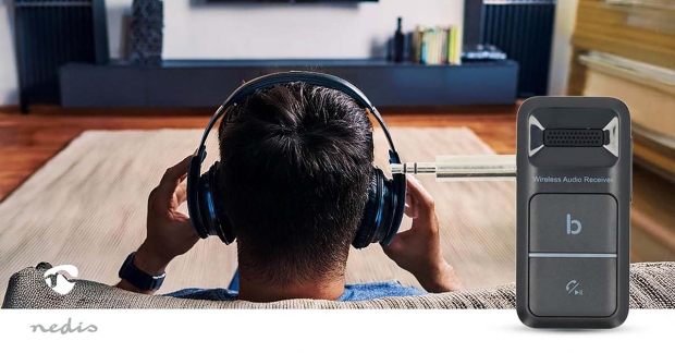 Bluetooth®-Ontvanger | Output: USB-C™ Female / 3.5 mm | AAC / SBC | Automatische uitschakelfunctie | Zwart