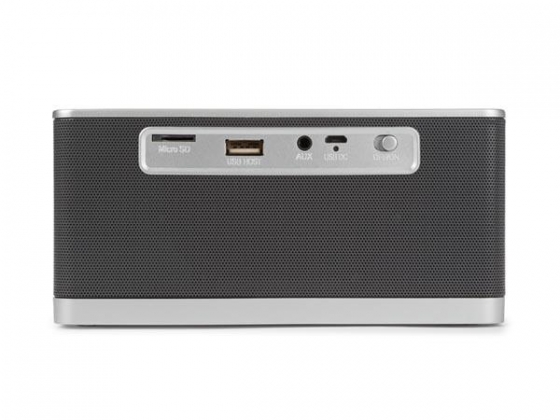 DRAADLOZE MINI HIFI-LUIDSPREKER MET KLOK - AUX + FM + USB + MICRO-SD