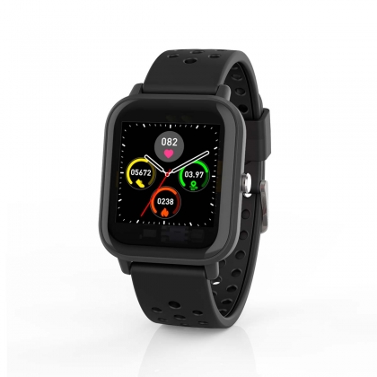 SmartLife-horloge | 1.4 " | LCD | IP68 | Maximale gebruiksduur: 120 uur | Android™ / IOS | Zwart