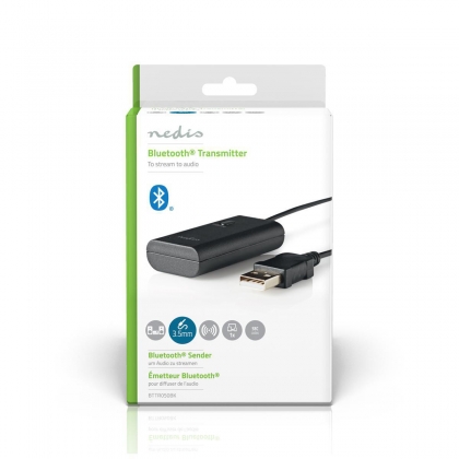 Bluetooth®-Zender | Input: 1x AUX / 1x USB | SBC | Zwart