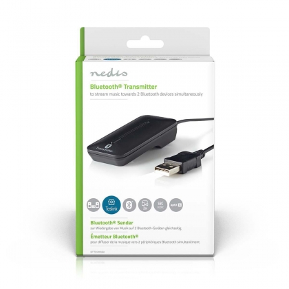 Draadloze audiozender | Bluetooth® | toslink | Zwart