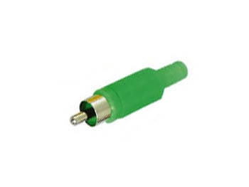 MANNELIJKE RCA PLUG - GROEN