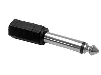 VROUWELIJKE 3.5mm MONO JACK NAAR MANNELIJKE 6.35mm MONO JACK