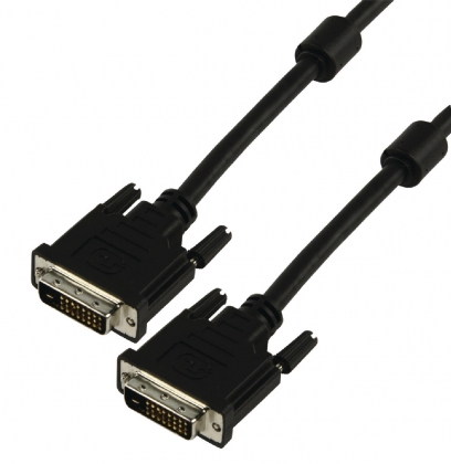 DVI Kabel DVI-D 24+1-Pins Male - DVI-D 24+1-Pins Male 5.00 m Zwart