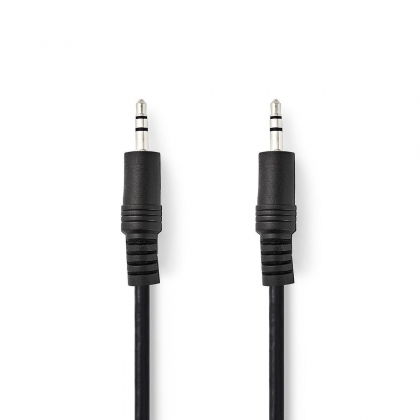 Stereo-Audiokabel | 3,5 mm Male - 3,5 mm Male | 0,5 m | Zwart