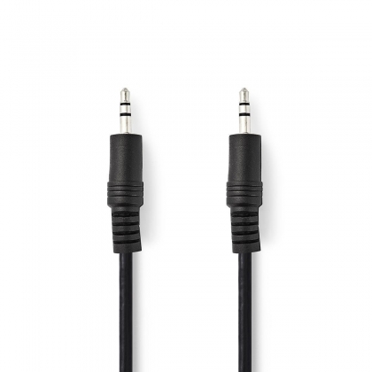 Stereo-Audiokabel | 3,5 mm Male - 3,5 mm Male | 10 m | Zwart