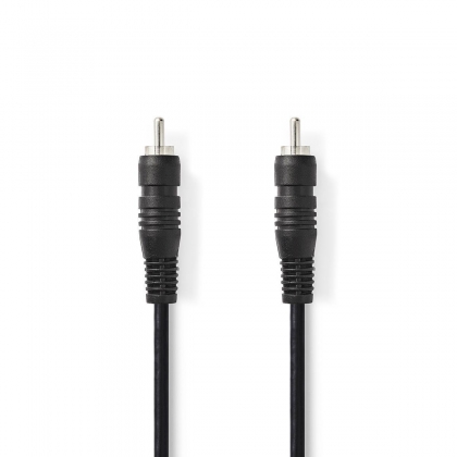 Digitale Audiokabel | RCA Male | RCA Male | Vernikkeld | 2.00 m | Rond | PVC | Zwart | Doos