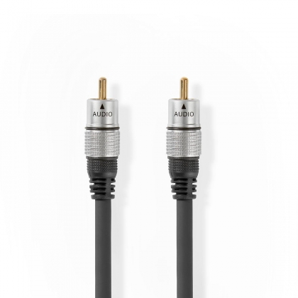 Digitale Audiokabel | RCA Male - RCA Male | 5,00 m | Antraciet