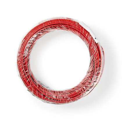 Speaker-Kabel | 2x 0.75 mm² | CCA | 25.0 m | Rond | PVC | Rood / Zwart | Folieverpakking