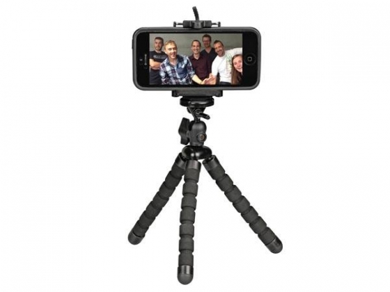 SET MET FLEXIBEL STATIEF EN SMARTPHONEHOUDER