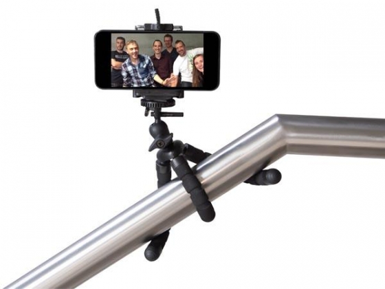 SET MET FLEXIBEL STATIEF EN SMARTPHONEHOUDER