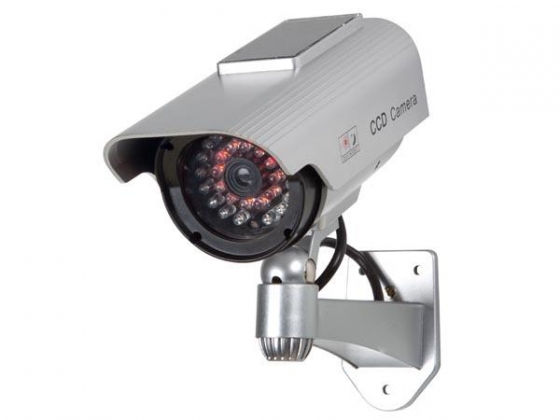 CILINDRISCHE NEPCAMERA MET IR-LEDs EN ZONNEPANEEL